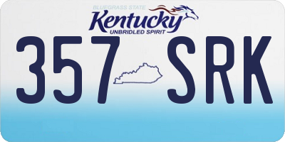 KY license plate 357SRK