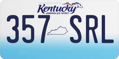 KY license plate 357SRL