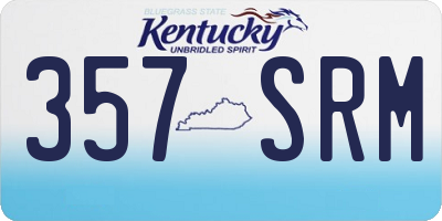 KY license plate 357SRM