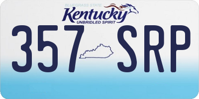 KY license plate 357SRP