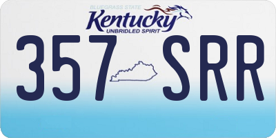 KY license plate 357SRR