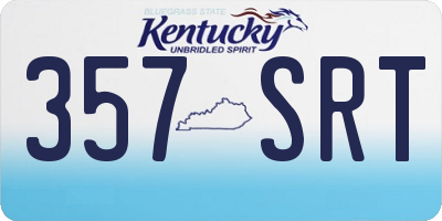 KY license plate 357SRT