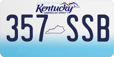 KY license plate 357SSB