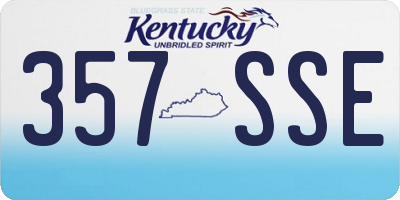 KY license plate 357SSE