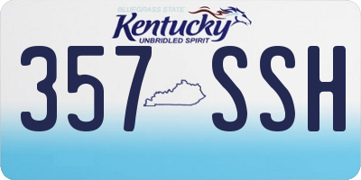 KY license plate 357SSH