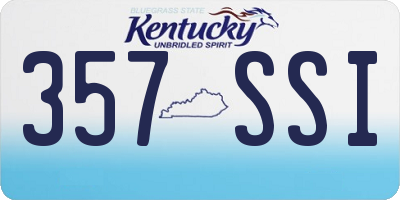 KY license plate 357SSI