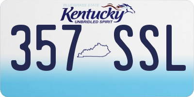 KY license plate 357SSL