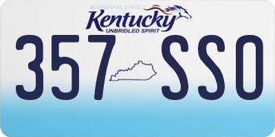 KY license plate 357SSO