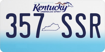 KY license plate 357SSR