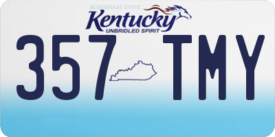 KY license plate 357TMY