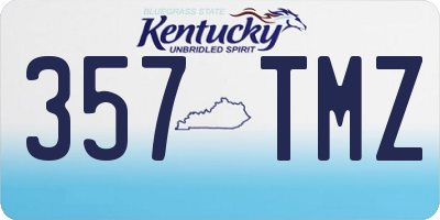 KY license plate 357TMZ