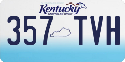 KY license plate 357TVH