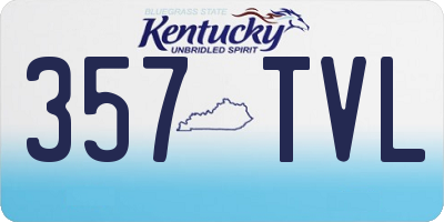 KY license plate 357TVL