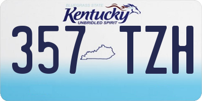 KY license plate 357TZH