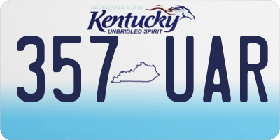 KY license plate 357UAR