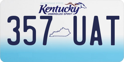 KY license plate 357UAT