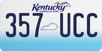 KY license plate 357UCC