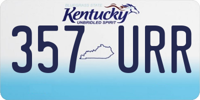 KY license plate 357URR