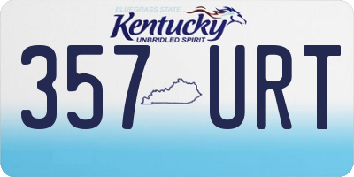 KY license plate 357URT