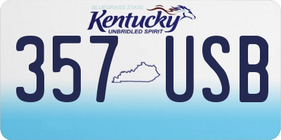 KY license plate 357USB