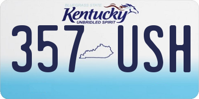 KY license plate 357USH