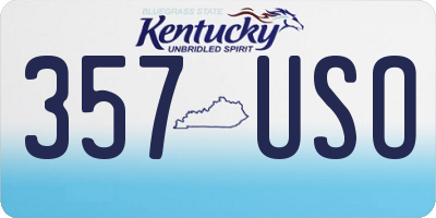 KY license plate 357USO