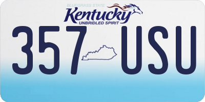 KY license plate 357USU