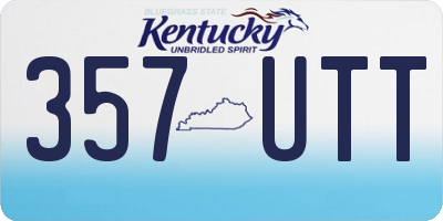 KY license plate 357UTT