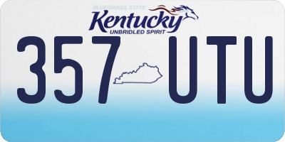 KY license plate 357UTU