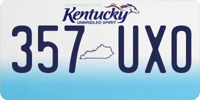 KY license plate 357UXO
