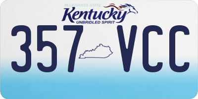 KY license plate 357VCC