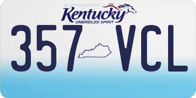 KY license plate 357VCL