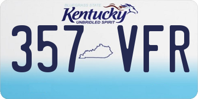 KY license plate 357VFR