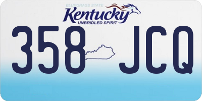 KY license plate 358JCQ