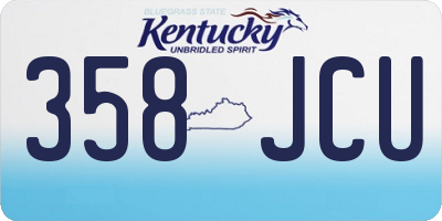 KY license plate 358JCU