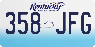 KY license plate 358JFG