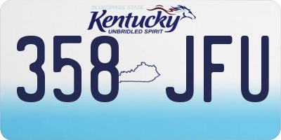 KY license plate 358JFU