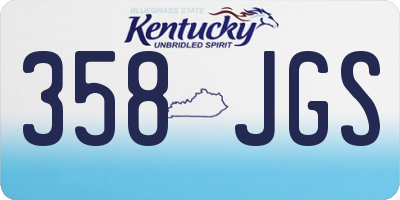 KY license plate 358JGS