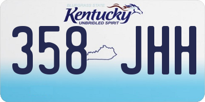 KY license plate 358JHH