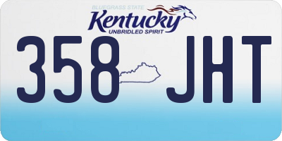 KY license plate 358JHT