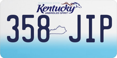 KY license plate 358JIP