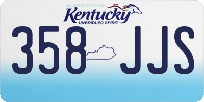 KY license plate 358JJS