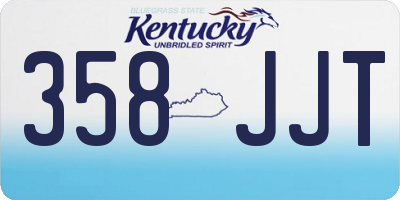 KY license plate 358JJT