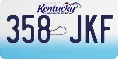 KY license plate 358JKF