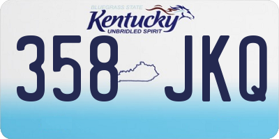 KY license plate 358JKQ