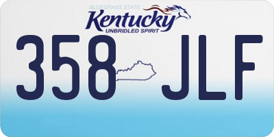 KY license plate 358JLF