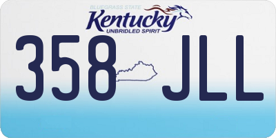 KY license plate 358JLL