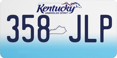 KY license plate 358JLP