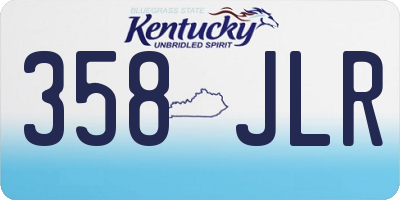 KY license plate 358JLR