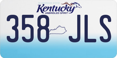 KY license plate 358JLS